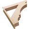 Ekena Millwork 7 1/2-in W x 42-in D x 42-in H Balboa Slat Rough Cedar Woodgrain TimberThane Outlooker, Primed Tan OUTUR075X42X42BOA24RCPR - alternate 2